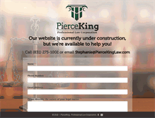 Tablet Screenshot of piercekinglaw.com